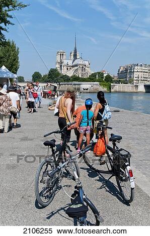 France, Notre Dame in background; Paris, People on promenade View Large Photo Image Stock Photography - France, Notre Dame in background; Paris, People on promenade. Fotosearch