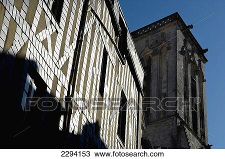 France, Poitou-Charentes, Half-timbered medieval house covered with slates in old town; La Rochelle View Large Photo Image Stock Image - France, Poitou-Charentes, Half-timbered medieval house covered with slates in old town; La Rochelle. Fotosearch