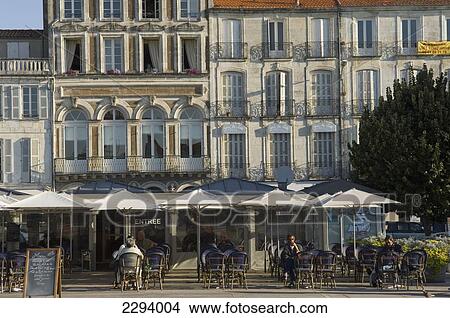 France, Poitou-Charentes, Pavement cafes; Rochefort View Large Photo Image Picture - France, Poitou-Charentes, Pavement cafes; Rochefort. Fotosearch