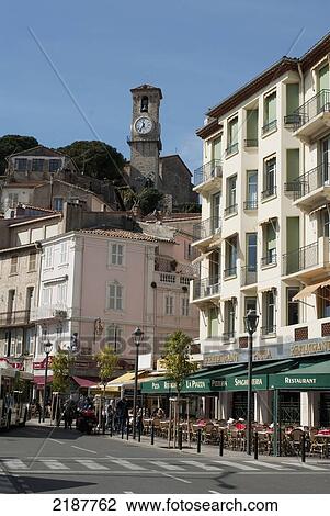 France, Provence, 16Th Century Clock Tower Of Notre-Dame De L'esperance In Old Cannes; Cannes View Large Photo Image Stock Image - France, Provence, 16Th Century Clock Tower Of Notre-Dame De L'esperance In Old Cannes; Cannes. Fotosearch
