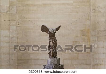 France, Winged victory statue of Nike of Samothrace in Louvre Museum; Paris View Large Photo Image Stock Photo - France, Winged victory statue of Nike of Samothrace in Louvre Museum; Paris. Fotosearch