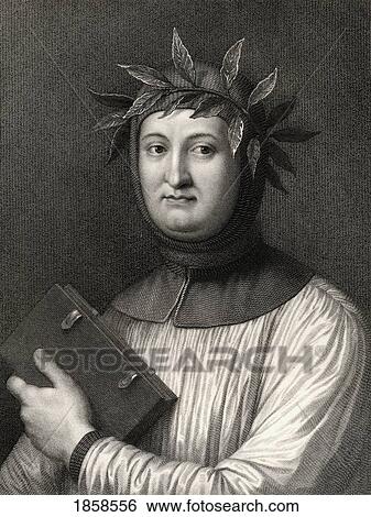 Francesco Petrarca Aka Petrarch 1304-1374. Italian Scholar, Poet And Humanist. From The Book “Gallery Of Portraits†Published London 1833. View Large Photo Image Stock Photograph - Francesco Petrarca Aka Petrarch 1304-1374. Italian Scholar, Poet And Humanist. From The Book “Gallery Of Portraits†Published London 1833.. Fotosearch