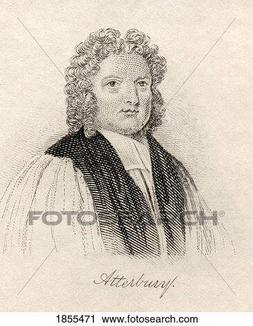 Stock Image - Francis Atterbury 1663 ÃƒÂ¢Ã¢â€šÂ¬Ã¢â‚¬Å“ 1732 English Man Of Letters Politician And Bishop From The Book Crabbs Historical Dictionary Published 1825. Fotosearch