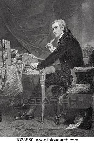 Stock Image - Francis Hopkinson 1737-1791. American Political Leader And Writer. A Signatory Of The Declaration Of Independence. From Painting By Alonzo Chappel. Fotosearch