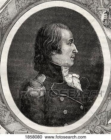 Stock Image - Francois Amedee Doppet, 1753-1799. French General During The French Revolution. From Histoire De La Revolution Francaise By Louis Blanc. Fotosearch