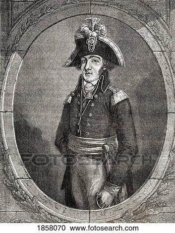Stock Image - Francois Henriot, 1761-1794. French Revolutionary, From Histoire De La Revolution Francaise By Louis Blanc.. Fotosearch