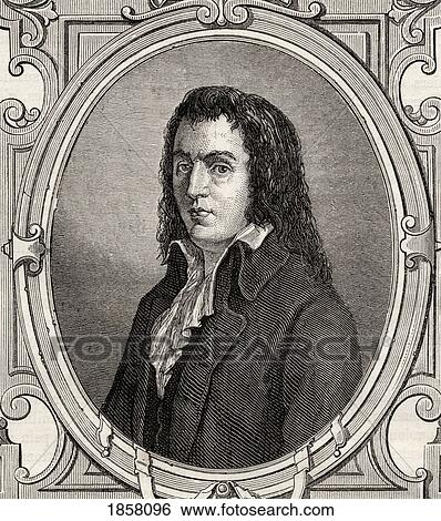 Stock Photograph - Francois Noel Babeuf, Also Called Gracchus Or Gracus, 1760-1797. French Politician And Revolutionary. From Histoire De La Revolution Francaise By Louis Blanc. Fotosearch