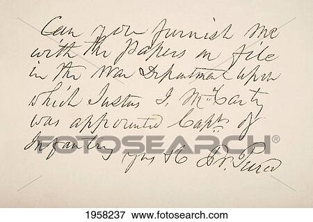 Franklin Pierce, 1804 - 1869. 14Th President Of The United States Of America. Hand Writing Sample. View Large Photo Image Stock Photo - Franklin Pierce, 1804 - 1869. 14Th President Of The United States Of America. Hand Writing Sample.. Fotosearch