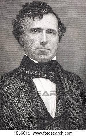 Stock Photography - Franklin Pierce 1804 - 1869. 14Th President Of The United States 1853 - 57. From The Book Gallery Of Historical Portraits Published C. 1880.. Fotosearch