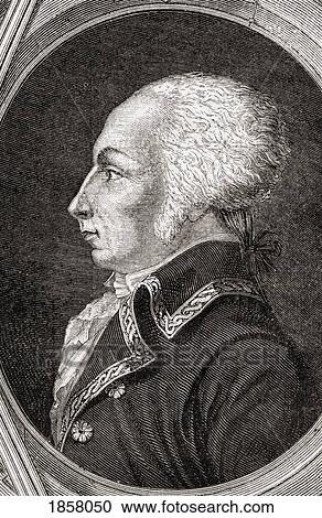Stock Image - FranÃƒÆ’Ã‚Â§ois Christophe Kellermann, Or De Kellermann, 1735-1820. Duke Of Valmy And Marshal Of France. Engraved By Pannemaker-Ligny After LiÃƒÆ’Ã‚Â©nard, From Histoire De La Revolution Francaise By Louis Blanc.. Fotosearch