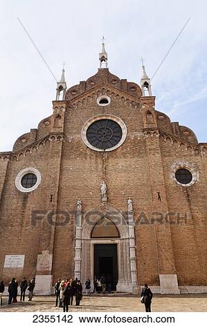 Stock Image - Frari Church; Venice, Italy. Fotosearch