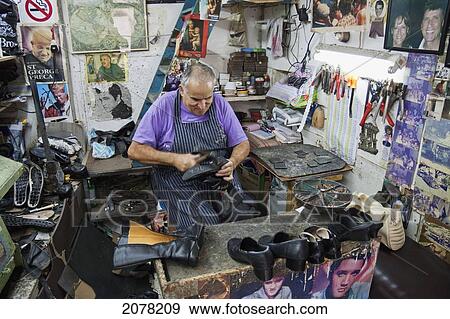 Freddie Caruana, Shoe Maker And Repairer On St. Paul Street, Rabat, Malta View Large Photo Image Stock Photo - Freddie Caruana, Shoe Maker And Repairer On St. Paul Street, Rabat, Malta. Fotosearch