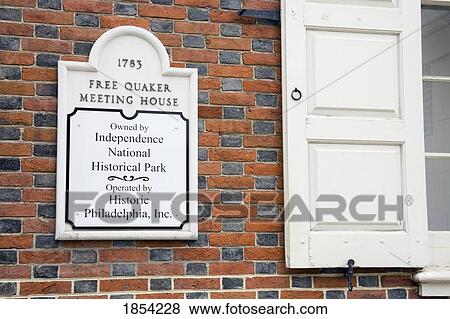 Stock Photo - Free Quaker Meeting House, Independence National Historical Park, Philadelphia, Pennsylvania, Usa. Fotosearch