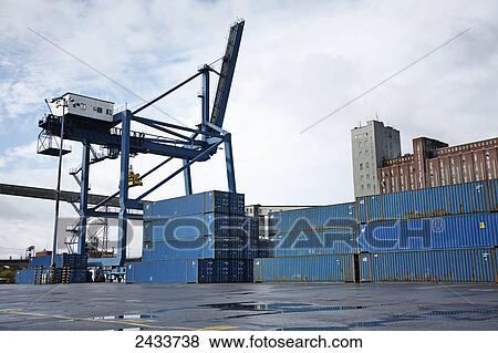 Freight at Bickerdike Pier in Old Montreal; Montreal, Quebec, Canada View Large Photo Image Stock Photo - Freight at Bickerdike Pier in Old Montreal; Montreal, Quebec, Canada. Fotosearch