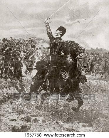 French Artillery Men Charging Towards Enemy Positions During The Franco-Prussian War Of 1870. After A Painting By Jean Baptiste Édouard Detaille. From La Esfera, 1914. View Large Photo Image Stock Photo - French Artillery Men Charging Towards Enemy Positions During The Franco-Prussian War Of 1870. After A Painting By Jean Baptiste Édouard Detaille. From La Esfera, 1914.. Fotosearch