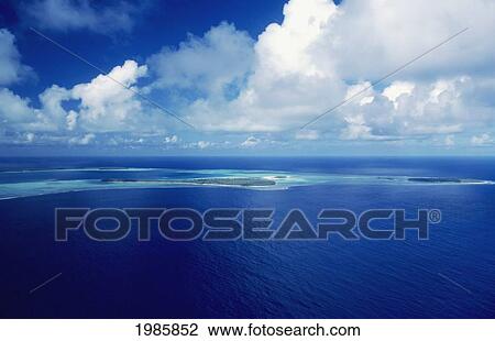 French Polynesia, Aerial Of Tetiaroa, Privately Owned By Marlon Brando. View Large Photo Image Stock Image - French Polynesia, Aerial Of Tetiaroa, Privately Owned By Marlon Brando.. Fotosearch