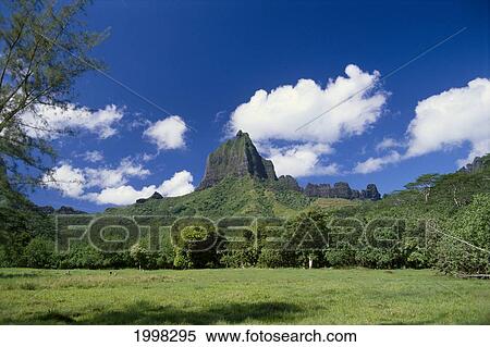 Stock Photography - French Polynesia, Moorea, South Pacific's Bali Hai B1677. Fotosearch