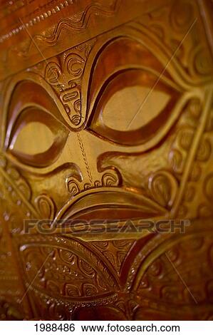 French Polynesia, Tahiti, Bora Bora, Close-Up Of A Polynesian Wood Carving View Large Photo Image Stock Photograph - French Polynesia, Tahiti, Bora Bora, Close-Up Of A Polynesian Wood Carving. Fotosearch