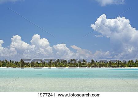 French Polynesia, Tahiti, Island With Bright Blue Sky; Maupiti, Lagoon View Large Photo Image Stock Image - French Polynesia, Tahiti, Island With Bright Blue Sky; Maupiti, Lagoon. Fotosearch