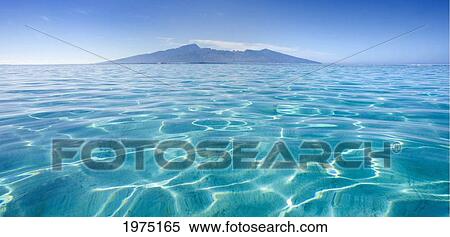 Stock Photography - French Polynesia, Tahiti, Moorea, Beauitful Seascape Of Moorea.. Fotosearch