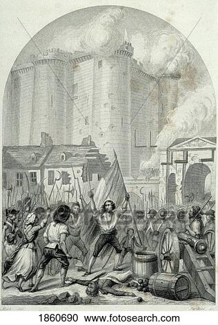 French Revolution Storming Of The Bastille In Paris 14 July 1789 View Large Photo Image Stock Image - French Revolution Storming Of The Bastille In Paris 14 July 1789. Fotosearch