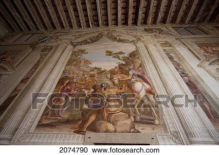 Fresco In The Main Hall Of Villa Godi Malinverni By Andrea Palladio, Lonedo Di Lugo, Italy View Large Photo Image Stock Image - Fresco In The Main Hall Of Villa Godi Malinverni By Andrea Palladio, Lonedo Di Lugo, Italy. Fotosearch