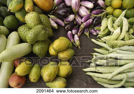 Fresh Fruit And Vegetables For Sale In The Market In Castries, St Lucia. View Large Photo Image Picture - Fresh Fruit And Vegetables For Sale In The Market In Castries, St Lucia.. Fotosearch