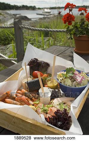 Stock Photo - Fresh Seafood Served On Uto Island.. Fotosearch