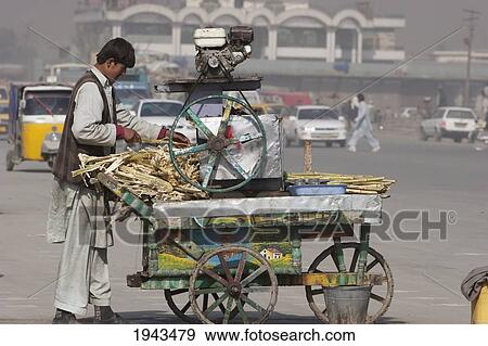 Fresh Sugar Cane Juice Vendor In Kabul,, Afghanistan View Large Photo Image Stock Photo - Fresh Sugar Cane Juice Vendor In Kabul,, Afghanistan. Fotosearch