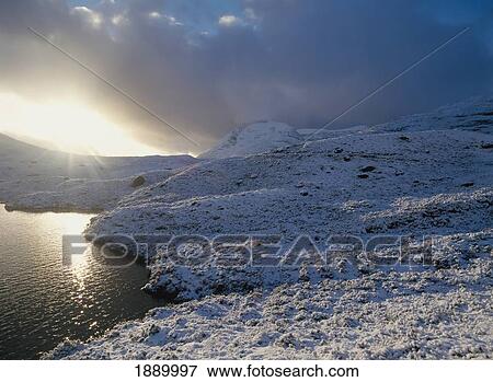 Fresh Winter Snow And Lake View Large Photo Image Stock Photo - Fresh Winter Snow And Lake. Fotosearch