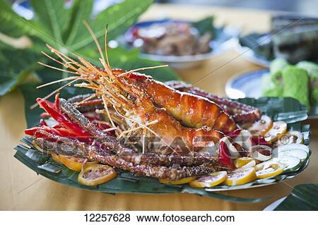 Freshwater prawns served at Ulu Temburong National Park resort; Brunei View Large Photo Image Stock Photo - Freshwater prawns served at Ulu Temburong National Park resort; Brunei. Fotosearch