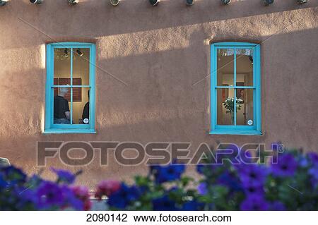 Stock Image - Friday Night Canyon Road Gallery Walk In Santa Fe, New Mexico, Usa. Fotosearch