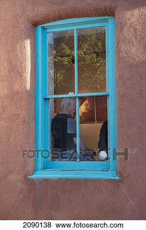 Stock Photo - Friday Night Canyon Road Gallery Walk In Santa Fe, New Mexico, Usa. Fotosearch