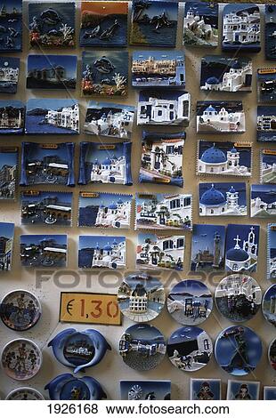 Fridge Magnets With Scenes Of Rhodes View Large Photo Image Stock Photo - Fridge Magnets With Scenes Of Rhodes. Fotosearch