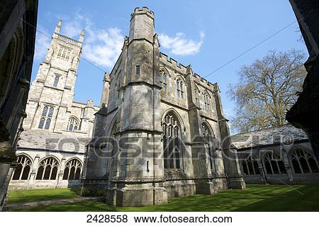 Stock Photo - Fromond's Chantry and Chapel, Winchester College; Winchester, Hampshire, England. Fotosearch