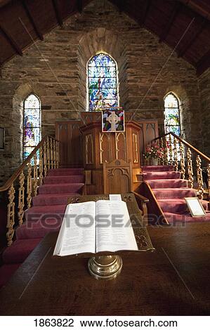 Front Of A Church Sanctuary; Argyll, Scotland View Large Photo Image Stock Image - Front Of A Church Sanctuary; Argyll, Scotland. Fotosearch