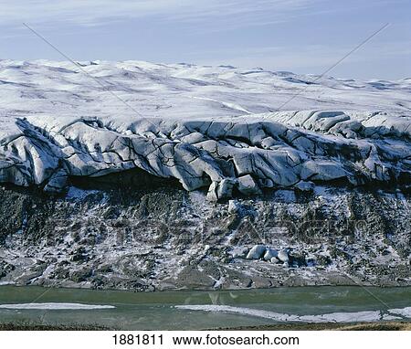 Frozen Glacier At Kangerlussuaq View Large Photo Image Stock Image - Frozen Glacier At Kangerlussuaq. Fotosearch