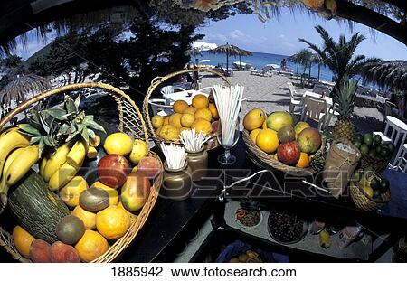 Stock Image - Fruit On The Beach Bar. Fotosearch