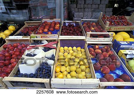 Stock Photo - Fruit Stall In Brussels, Belgium.. Fotosearch