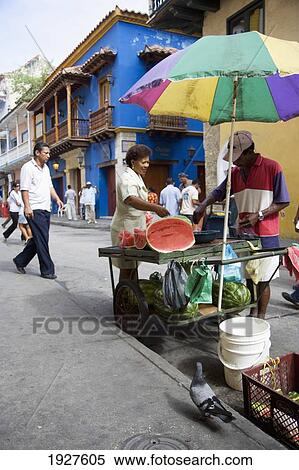 Stock Photography - Fruit Stall In The Street. Fotosearch