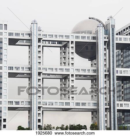Stock Image - Fuji Tv Building; Tokyo, Japan. Fotosearch