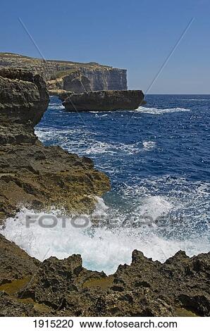 Stock Image - Fungus Rock In Dwejra Bay. Fotosearch