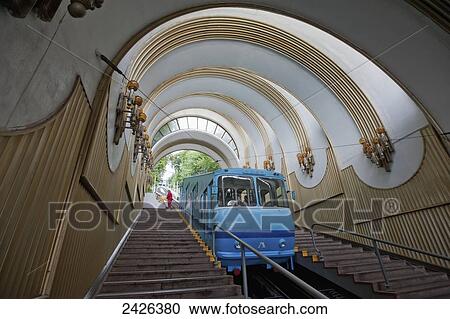 Stock Image - Funicular; Kiev, Ukraine. Fotosearch