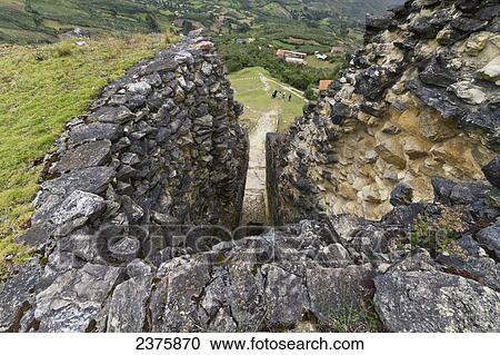 Funnel-shaped defensive entrance to Kuelap Fortress, Kuelap, Amazonas, Peru View Large Photo Image Stock Image - Funnel-shaped defensive entrance to Kuelap Fortress, Kuelap, Amazonas, Peru. Fotosearch