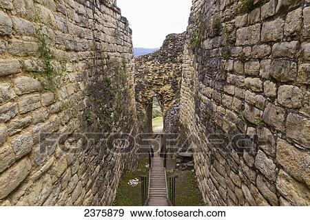 Stock Photo - Funnel-shaped defensive entrance to Kuelap Fortress, Kuelap, Amazonas, Peru. Fotosearch