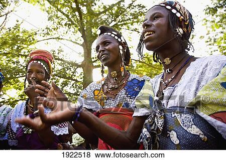 Stock Photo - Furlani Tribeswomen At Market. Fotosearch