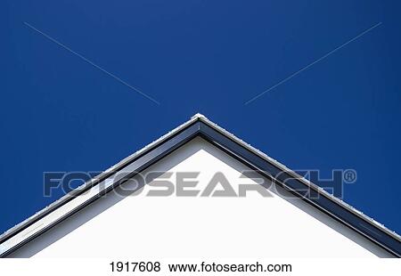 Stock Photo - Gable Detail Against Blue Sky. Fotosearch