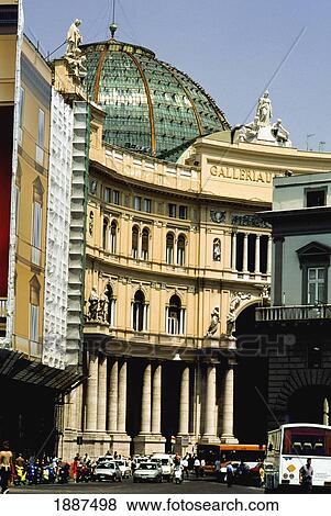 Stock Photo - Galleria Umberto 1. Fotosearch