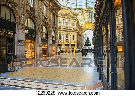 Galleria Vittorio Emanuele II; Milan, Lombardy, Italy View Large Photo Image Stock Photo - Galleria Vittorio Emanuele II; Milan, Lombardy, Italy. Fotosearch
