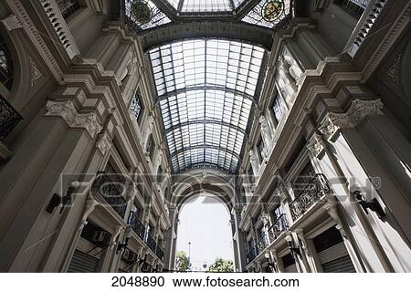 Stock Image - Gallery Inside The City Hall, Guayaquil, Guayas, Ecuador. Fotosearch